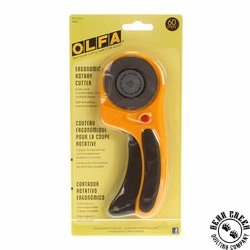 Olfa Splash 60mm Ergonomic Rotary Cutter - Yellow Olfa Splash 60mm Ergonomic Rotary Cutter - Yellow