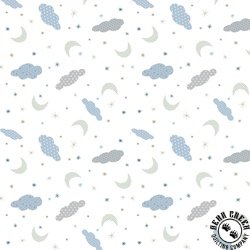 P&B Textiles Polar Pals Tossed Night Sky White P&B Textiles Polar Pals Tossed Night Sky White