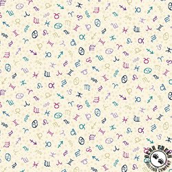 Andover Fabrics Luna Zodiac Cream