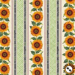 Michael Miller Fabrics Garden Variety Sunflower Stripe Multi