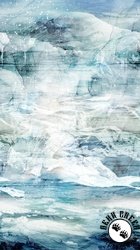 Northcott Tundra Crossing Border Light Blue/Multi