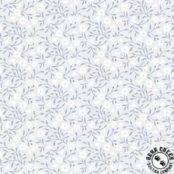 Lewis and Irene Fabrics Evenfall Moonflower Pale Grey Lewis and Irene Fabrics Evenfall Moonflower Pale Grey