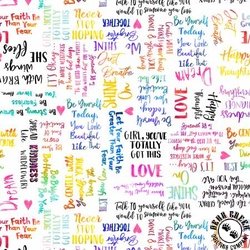 Windham Fabrics Shine On Self Love Multi Windham Fabrics Shine On Self Love Multi
