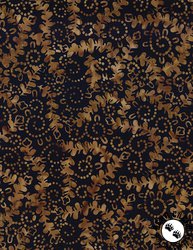 Wilmington Prints Cinnamon Twist Batiks Twirling Lines Black