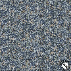 P&B Textiles Lakeside Days Packed Foliage Navy P&B Textiles Lakeside Days Packed Foliage Navy