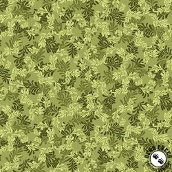 Studio E Fabrics Ashdown Forest Acanthus Leaf Peridot Green