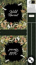 Northcott Wild Harvest Canvas Tote Bag Panel Black Northcott Wild Harvest Canvas Tote Bag Panel Black