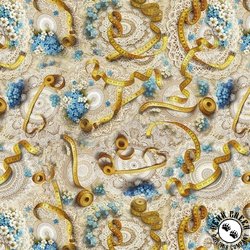 Blank Quilting Forget Me Not Doilies and Tape Measures Ecru Blank Quilting Forget Me Not Doilies and Tape Measures Ecru