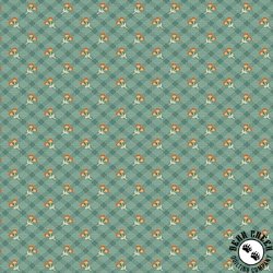Andover Fabrics Autumn Woods Harvest Check Teal Andover Fabrics Autumn Woods Harvest Check Teal