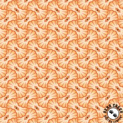 P&B Textiles Koi Pond Lily Pad Geo Orange