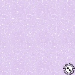 P&B Textiles Whimsy II Floral Linework Light Purple P&B Textiles Whimsy II Floral Linework Light Purple
