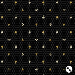Windham Fabrics Alexandra Honeycomb Black Windham Fabrics Alexandra Honeycomb Black