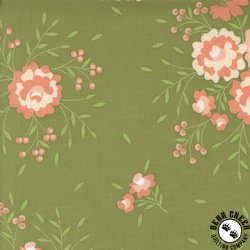 Moda Abloom Springtime Rose Prairie Green Moda Abloom Springtime Rose Prairie Green
