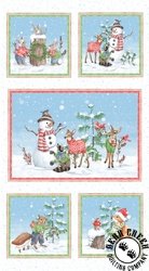 P&B Textiles Frost and Fable Festive Friends Panel