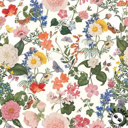 Riley Blake Designs Nature's Portrait Main White Riley Blake Designs Nature's Portrait Main White