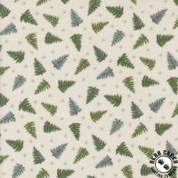 Moda Winter Friends Tossed Trees Snowy White Moda Winter Friends Tossed Trees Snowy White