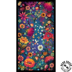 Blank Quilting Luminous Haven Panel Dark Blue