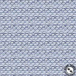 P&B Textiles Meadow At Dusk Tonal Ditzy Allover Blue