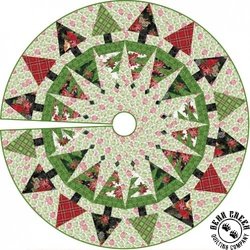 Holiday Greetings Pines and Twine Tree Skirt Free Quilt Pattern Holiday Greetings Pines and Twine Tree Skirt Free Quilt Pattern