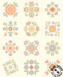 Moda Pastel Prairie Panel Porcelain Moda Pastel Prairie Panel Porcelain