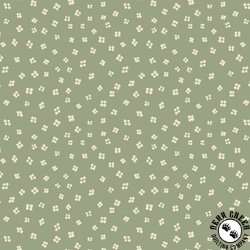 P&B Textiles Things With Wings Ditzy Dot Floral Sage Green