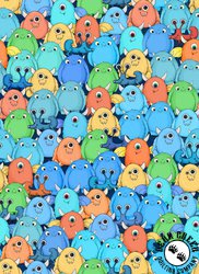 Maywood Studio Space Monsters Crowd of Monsters Dark Navy/Multi Maywood Studio Space Monsters Crowd of Monsters Dark Navy/Multi