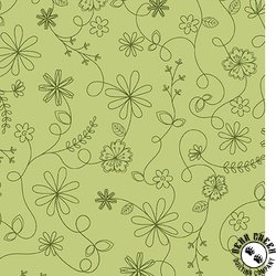 Maywood Studio Kimberbell Basics Swirl Floral Green