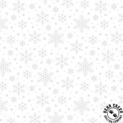 Blank Quilting Morning Mist IX White on White Snowflakes Blank Quilting Morning Mist IX White on White Snowflakes