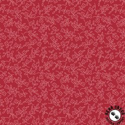 Marcus Fabrics Cottage Florals Dotted Blossom Red