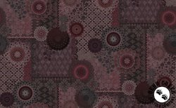 Maywood Studio Operetta Patchwork Black/Maroon