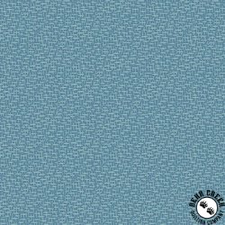 Andover Fabrics Sewing Bird Tweed Blueberry