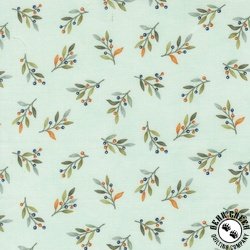 Moda I Love Fall Most of All Leaves and Berries Aqua Moda I Love Fall Most of All Leaves and Berries Aqua