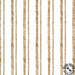 P&B Textiles Sea Whispers Rope Stripe White P&B Textiles Sea Whispers Rope Stripe White