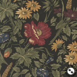 Moda Wheatland Main Floral Slate