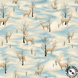Blank Quilting Comfort and Joy Scenic Deer Ivory Blank Quilting Comfort and Joy Scenic Deer Ivory