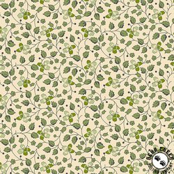 Andover Fabrics Little Clover Creeping Clover White