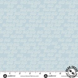 Andover Fabrics Coastal Walk Waves Haze