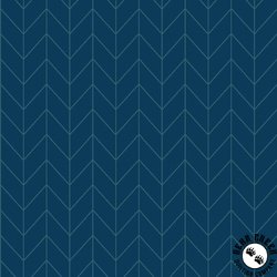 Maywood Studio Kimberbell Basics Chevron Navy