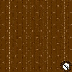 Andover Fabrics Bridgeport Circle Stripes Brown