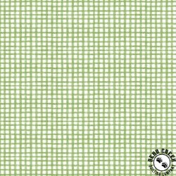 P&B Textiles Frost and Fable Sketchy Check Green/White