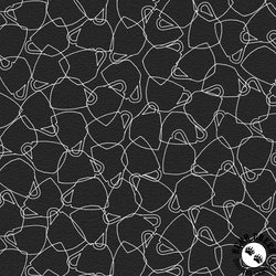 P&B Textiles Morning Treat Overlapping Coffee Cups Black P&B Textiles Morning Treat Overlapping Coffee Cups Black