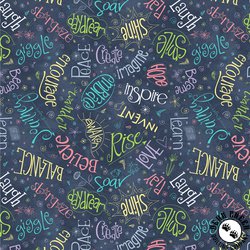 Windham Fabrics Noteworthy Aspirations Navy Windham Fabrics Noteworthy Aspirations Navy