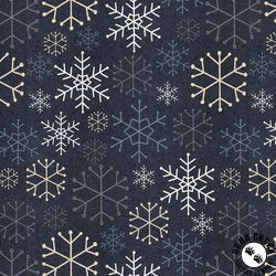Studio E Fabric Snowy Days and Frosty Nights Snowflake Stitches Graphite Studio E Fabric Snowy Days and Frosty Nights Snowflake Stitches Graphite
