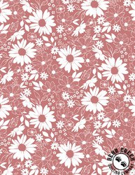 Wilmington Prints Juliette Floral Toile Coral