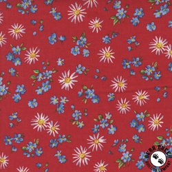 Moda Wildflowers Tossed Flowers Poppy Moda Wildflowers Tossed Flowers Poppy