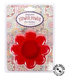 Lori Holt Flower Power Magnetic Pin Holder - RED Lori Holt Flower Power Magnetic Pin Holder - RED