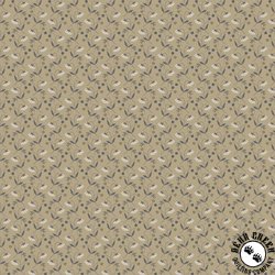 Windham Fabrics Oxford Flower Drops Taupe