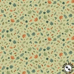 Andover Fabrics Hello Autumn Foliage Cascade Green Andover Fabrics Hello Autumn Foliage Cascade Green