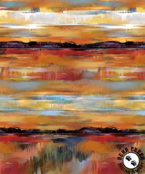 Northcott Tranquil Tides Sunset Ombre Ochre/Multi