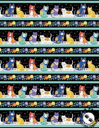 Wilmington Prints Fe-Line Frisky Repeating Stripe Multi Wilmington Prints Fe-Line Frisky Repeating Stripe Multi